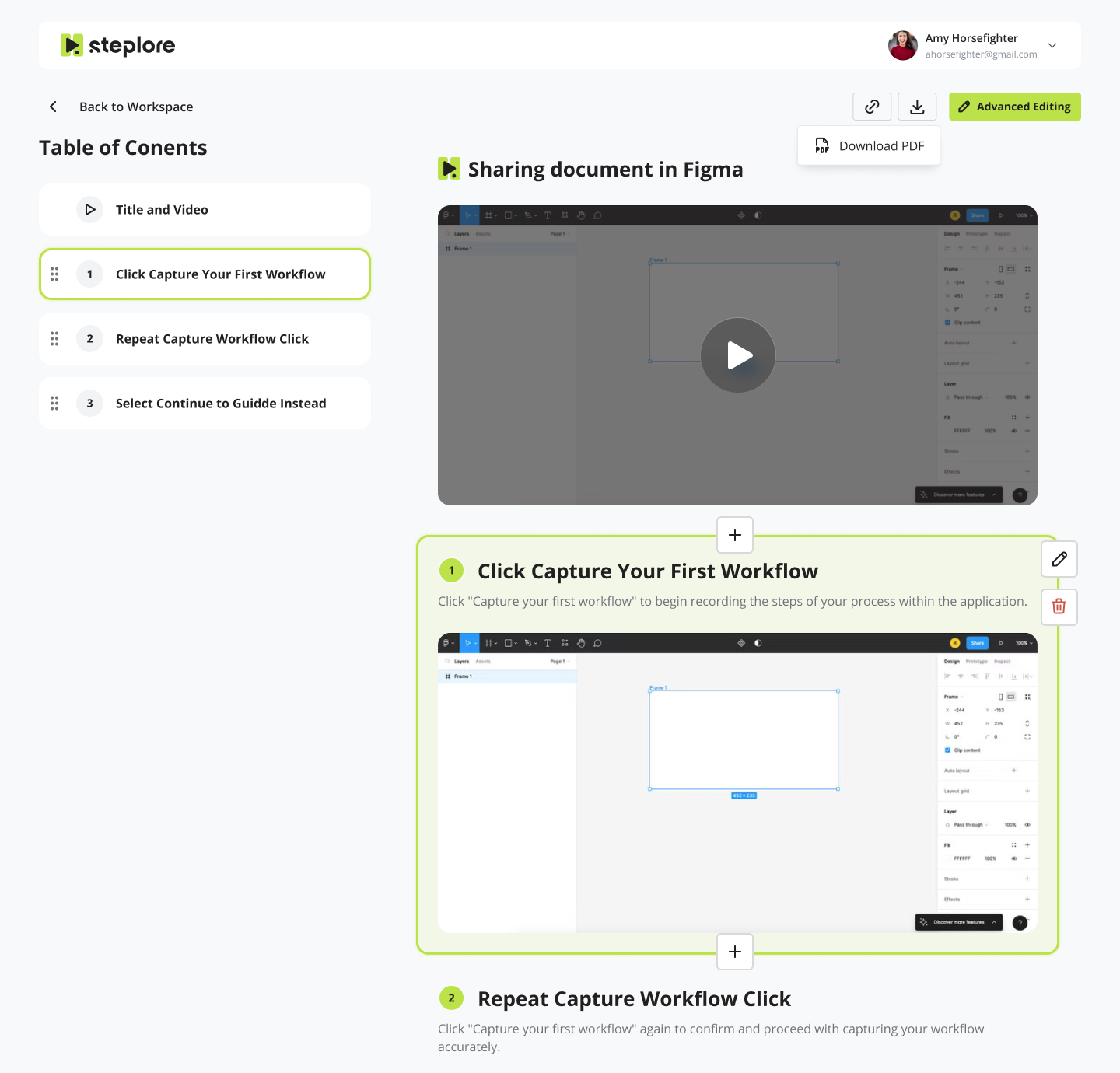 Automatic documentation tool generates step-by-step guide with AI